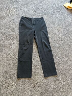 Y2K Era Dockers Women's Straight Leg Pants in Charcoal Gray